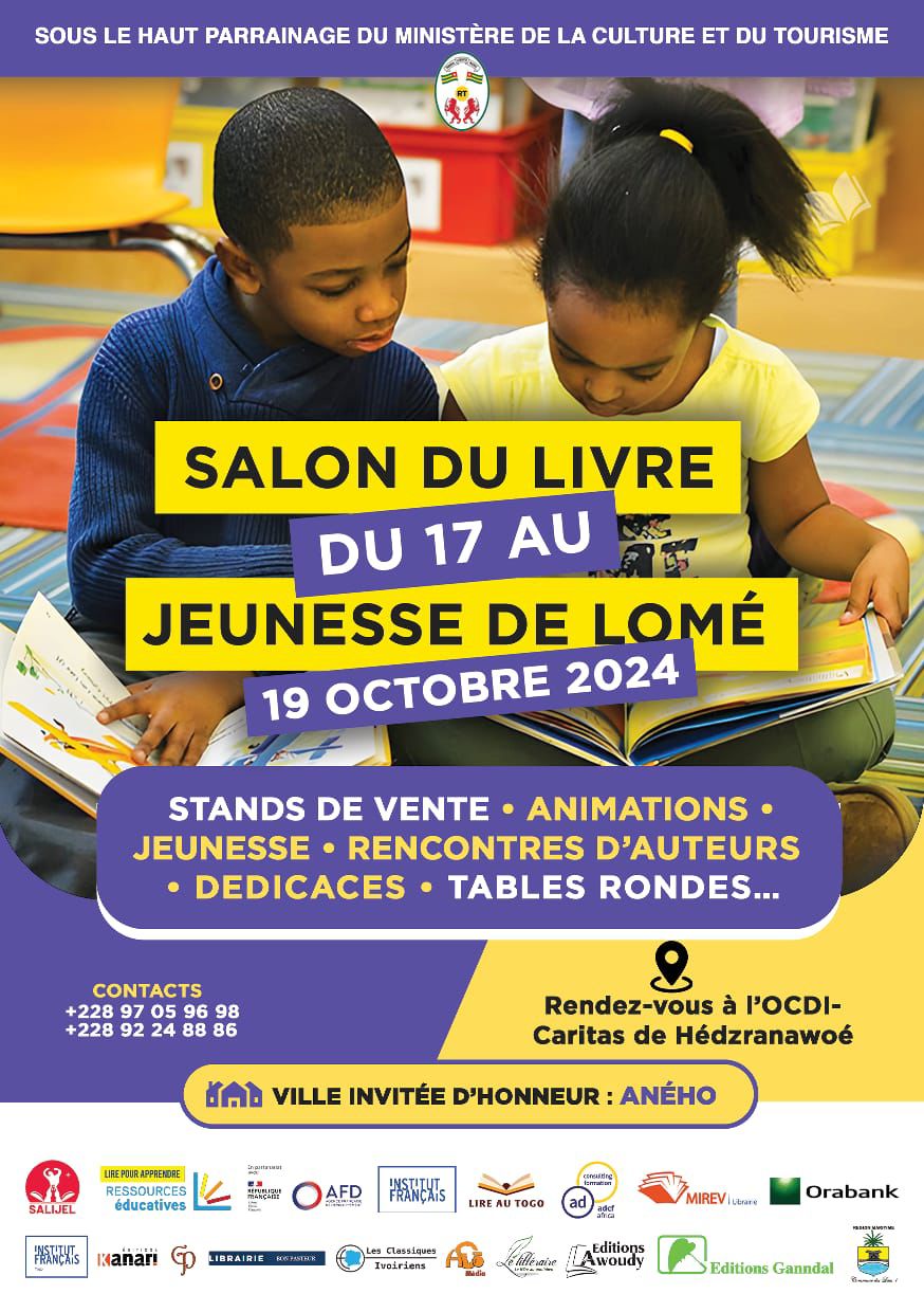 Salon du Livre « Jeunesse de Lomé » du 17 au 19 Octobre 2024